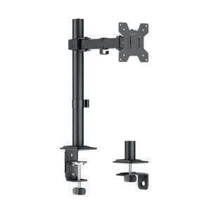 Monitoriteline, 17–32", enint. 10 kg, varren pituus 202 mm, teräs, musta