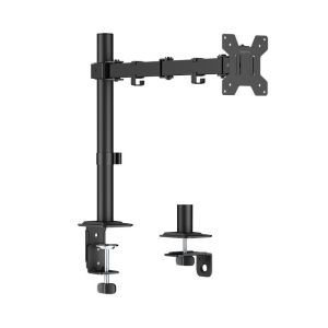 Monitoriteline, 17–32", enint. 10 kg, varren pituus 376 mm, teräs, musta