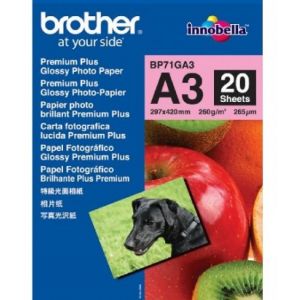 BROTHER BP71GA3 Premium Plus Kiiltävä paperi A3 20 kpl 260 g/m2