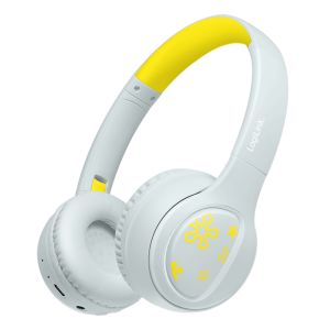 BT 5.4 lasten kuulokkeet, mikrofonilla, kokoontaitettava, sininen/keltainen