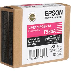 EPSON Ink T580A Vivid Magenta mustekasetti