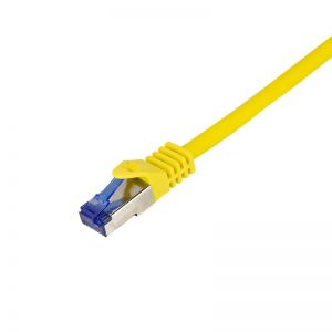 Ethernetkaapeli Ultraflex, Cat.6A, S/FTP, keltainen, 0,50 m