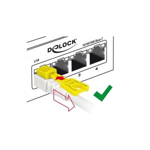 Ethernetkaapeli avaimella lukittava Cat.6A S/STP 5m