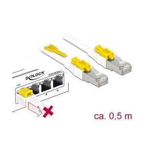 Ethernetkaapeli avaimella lukittava Cat.6A S/STP 0.5m