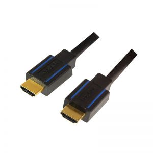 HDMI-kaapeli, A/uros–A/uros, 4K/60 Hz, sertifioitu, musta/sininen, 3 m