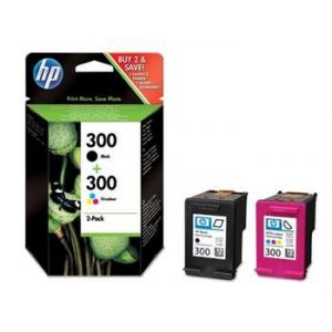 HP 300 musta + 3-väri patruuna combo pack