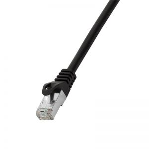 Ethernetkaapeli Cat6 F/UTP musta 10m