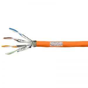 Ethernet asennuskaapeli Cat.7 1000MHz AWG23 S/FTP oranssi 100m