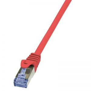 Ethernetkaapeli Cat.6A kaapeli 10G S/FTP PIMF punainen 1m