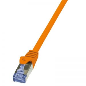 Ethernet Cat.6A kaapeli 10G S/FTP PIMF oranssi 1,50m