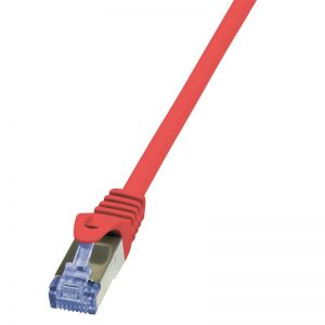 Ethernetkaapeli Cat.6A 10G S/FTP PIMF punainen, 10,00m