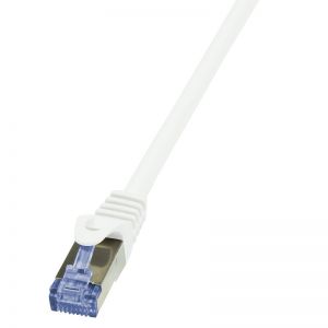 Ethernetkaapeli CAT 6A S/FTP (PiMF), 500 MHz, valkoinen 40m