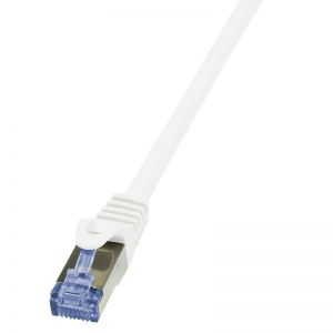 Ethernetkaapeli Cat.6A 10G S/FTP PIMF valkoinen, 50,00m