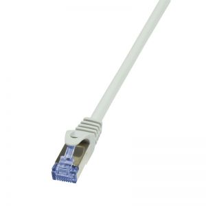 Ethernetkaapeli Cat.6A 600MHz S/FTP harmaa 5.00m