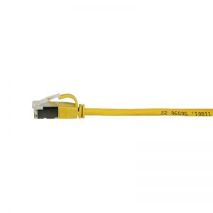 Ethernetkaapeli 3,8mm Ultraflex Cat.6A U/FTP keltainen 0,5m