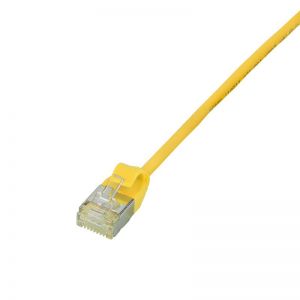 Ethernetkaapeli 3,8mm Ultraflex Cat.6A U/FTP keltainen 1,5m