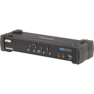 ATEN CubiQ KVM-kytkin, 1 pääte ohjaa 4 tietokonetta, DVI Dual Link/USB, ääni