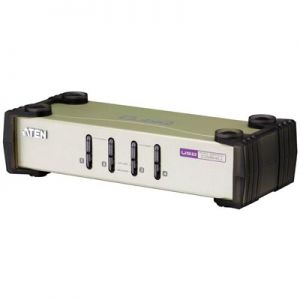 ATEN KVM-kytkin, 1 pääte ohjaa 4 tietokonetta, OSD, VGA, USB & PS/2