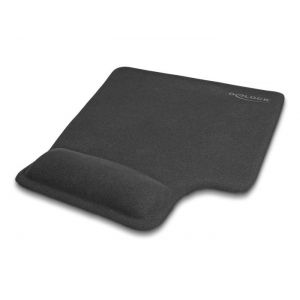 Delock ergonominen hiirimatto rannetuella vasenkätisille 220 x 170 mm musta
