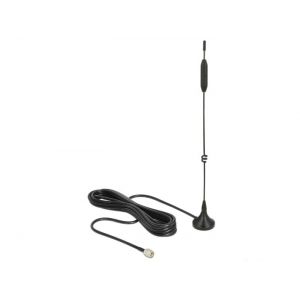 Delock LTE / GSM / UMTS 3-5 dBi SMA plug antenni magneettijalustalla, 3m kaapeli