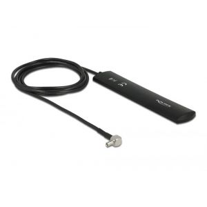Delock LTE antenni TS-9 plug kulmalla 3 dBi ympärisätilevä musta itseliimautuva