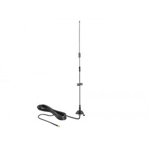 Delock LTE 5-7 dBi SMA plug antenni kiinnikkeellä , 3m kaapeli
