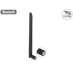 Delock WLAN 802.11 ax/a/b/g/n Antenni RP-SMA 5 dBi 20 cm monisuuntainen