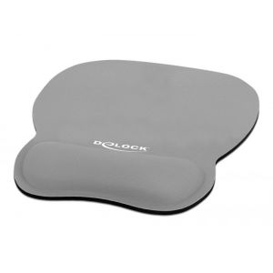 Delock ergonominen hiirimatto rannetuella 245 x 206 mm harmaa