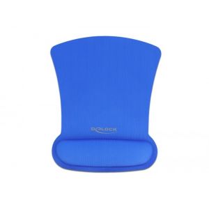 Delock ergonominen hiirimatto rannetuella 255 x 207 mm sininen