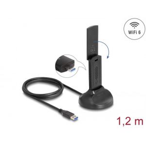 Delock Wi-Fi 6 Dual Band AX1800 (1201 + 574 Mbps) USB sovitin