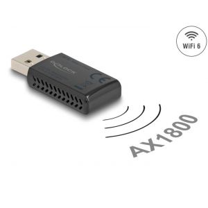Delock Wi-Fi 6 Dual Band AX1800 (1201 + 574 Mbps) USB sovitintikku
