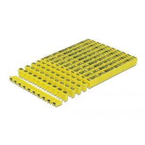 Kaapelin merkintäkiinnike 6mm, kirjaimet A-Z 10x26 kpl