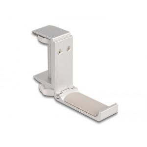 Delock kuulokepidike säädettävä pöytä/hyllykiinnitykseen alumiini hopea