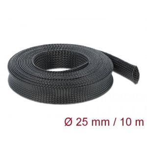 Kaapelipiilo venyvä 10 m x 25 mm musta