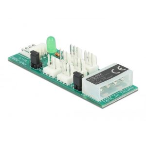 Delock Jakotaulu 6 x tuulettimelle 5 V / 12 V