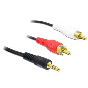 Audiokaapeli 3.5mm uros - 2x RCA uros 3m