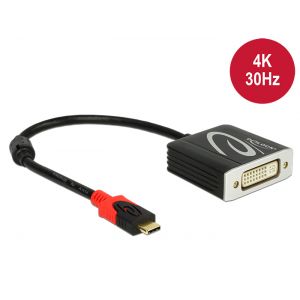 Delock USB-C / Thunderbolt 3 uros - DVI naaras adapteri