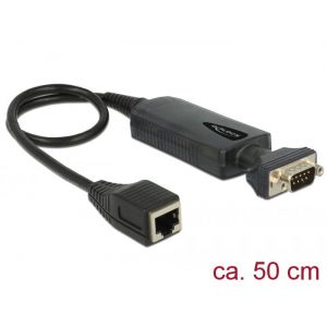 Delock RS-232 9-pin sarjaportti - RJ-45 Ethernet sovitin