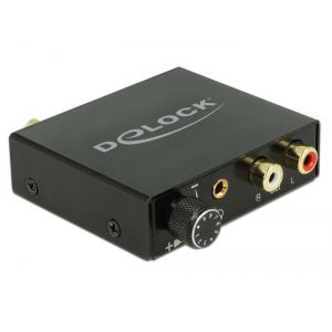 Delock Digitaalinen -> Analoginen audiomuunnin + kuuloke vahvistin