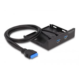 Delock 3,5" USB 3.2 Gen 1 2xUSB-A hubi