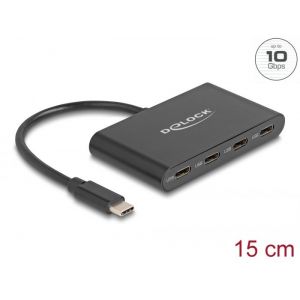 Delock USB 3.2 Gen 2 Type-C hub 4 x USB-C 10Gbps