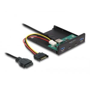 Delock 3,5" USB 3.2 Gen 1 2xUSB-C + 2xUSB-A hubi