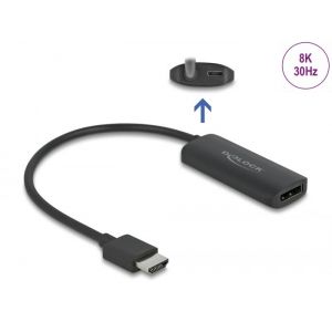 Delock HDMI uros - Displayport naaras 1.4 adapteri 8K 30Hz