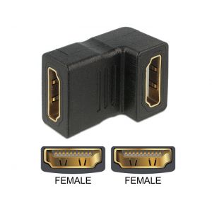 Delock HDMI naaras/naaras adapteri kulmalla alas