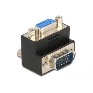 Delock VGA uros-naaras 90° kulma adapteri