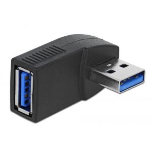 USB adapteri 3.0 uros-naaras 90 ° kulmassa