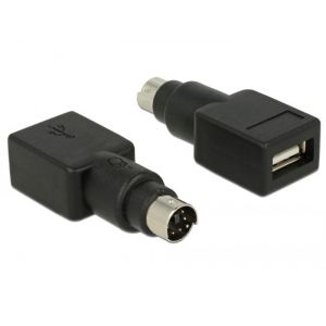 Delock PS/2 - USB hiiri/näppäimistö adapteri