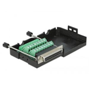 Riviliitin adapteri DB25 naaras kotelolla