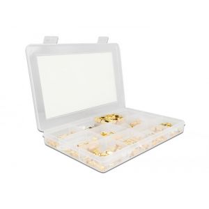 Delock liitinlaatikko 120 kpl 50 Ohm SMA-, SMB- ja RP-SMA-liittimiä