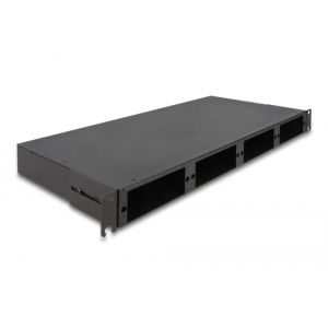Delock 19″ kuitu HD (High Density) Patch Panel 1U musta